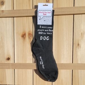 NWT Foozy's Unisex Dog Themed - Black